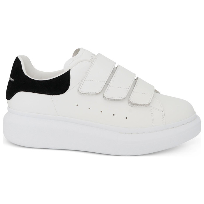Alexander McQueen Wmns Oversized Triple Strap Sneaker White Black - женская сетка размеров Alexander McQueen Wmns Oversized Triple Strap Sneaker White Black - женская сетка размеров