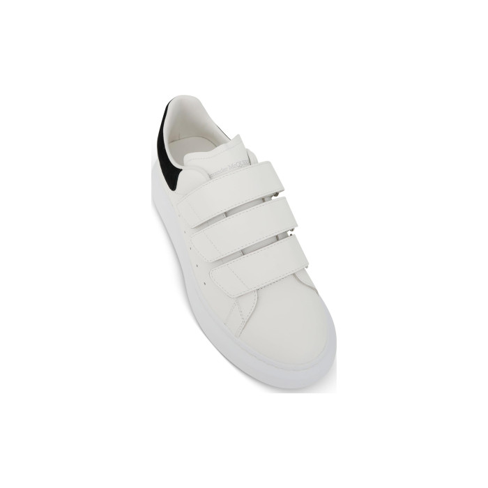 Alexander McQueen Wmns Oversized Triple Strap Sneaker White Black - женская сетка размеров Alexander McQueen Wmns Oversized Triple Strap Sneaker White Black - женская сетка размеров