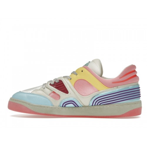Gucci Basket Low-Top Sneaker Light Blue Demetra Pink (W) - женская сетка размеров