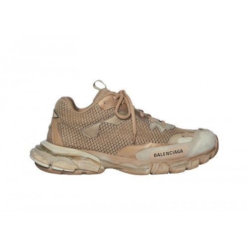 Кроссы Balenciaga Track.3 Beige (W) - женская сетка размеров