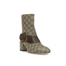 Gucci Blondie Ankle Boot Beige GG Canvas