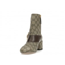 Gucci Blondie Ankle Boot Beige GG Canvas