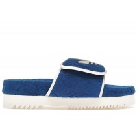 adidas x Gucci GG Platform Sandal Blue