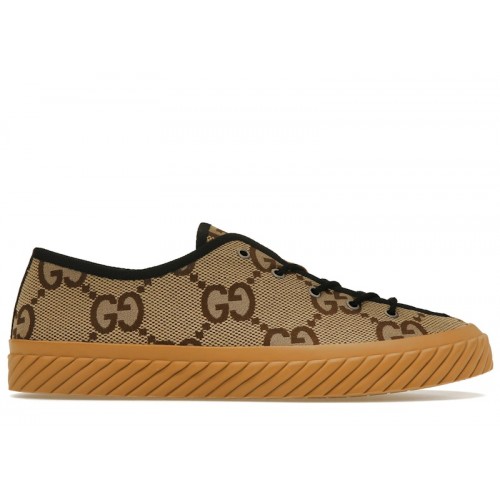Gucci Maxi GG Low Top Beige Ebony - мужская сетка размеров