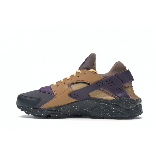 Кроссы Nike Air Huarache Run Pro Purple Elemental Gold - мужская сетка размеров