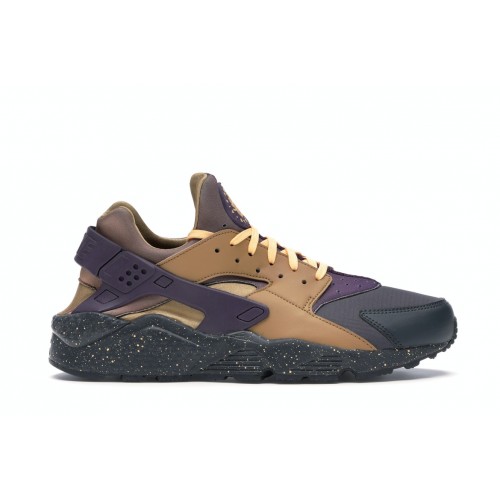 Кроссы Nike Air Huarache Run Pro Purple Elemental Gold - мужская сетка размеров