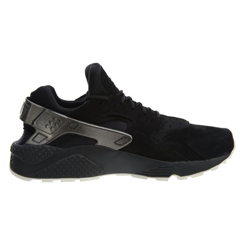 Кроссы Nike Air Huarache Run Prm Black Black-Sail - мужская сетка размеров