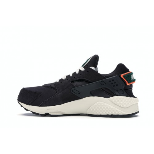 Кроссы Nike Air Huarache Run Oil Grey Rainforest - мужская сетка размеров