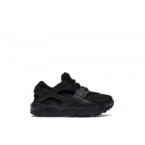 Кроссы Nike Air Huarache Run Triple Black (PS) - детская сетка размеров