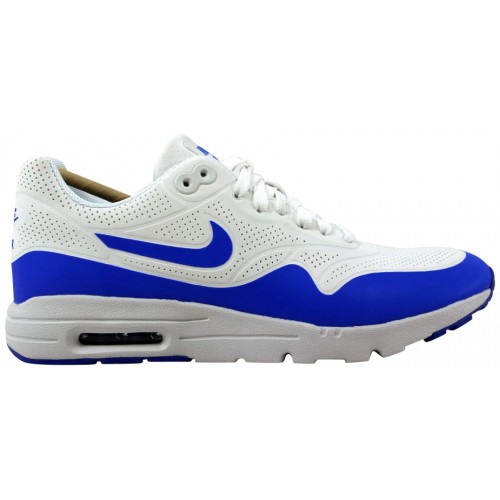 Кроссы Nike Air Max 1 Ultra Moire Summit White/Racer Blue-White (W) - женская сетка размеров