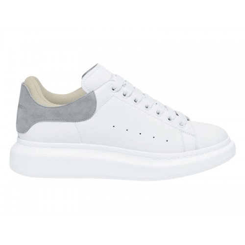 Alexander McQueen Oversized White Grey Suede - мужская сетка размеров