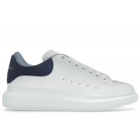 Alexander McQueen Oversized Double Heel White Navy Light Blue