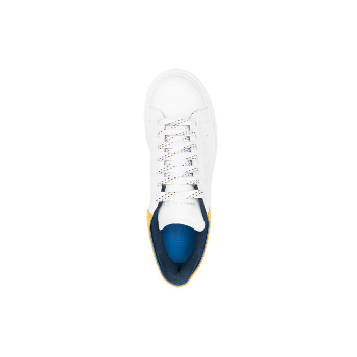 Alexander McQueen Oversized Sneaker White Pop Yellow Navy - мужская сетка размеров Alexander McQueen Oversized Sneaker White Pop Yellow Navy - мужская сетка размеров