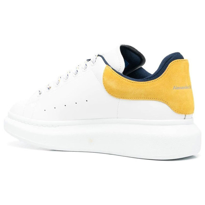 Alexander McQueen Oversized Sneaker White Pop Yellow Navy - мужская сетка размеров Alexander McQueen Oversized Sneaker White Pop Yellow Navy - мужская сетка размеров