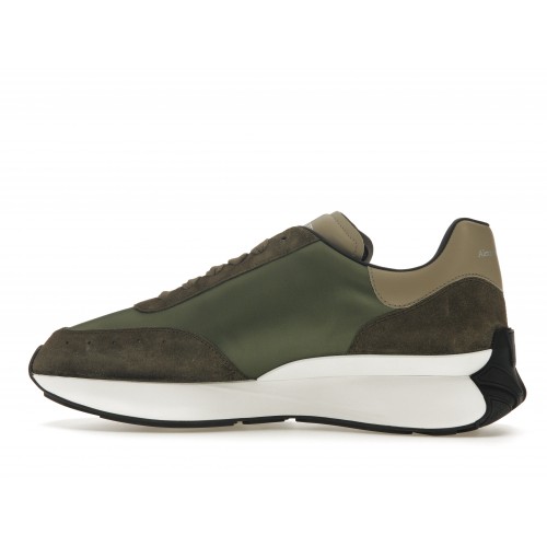 Кроссы Alexander McQueen Sprint Runner Khaki - мужская сетка размеров