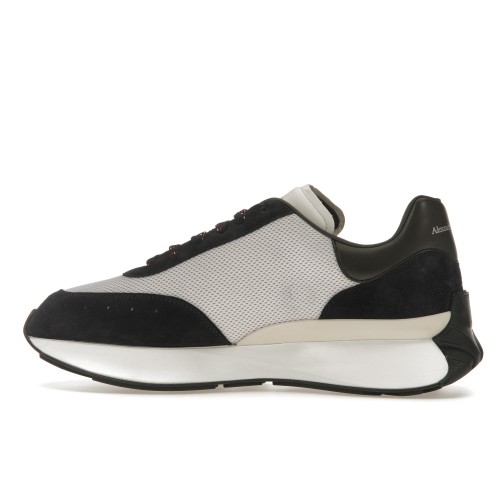 Кроссы Alexander McQueen Sprint Runner Black Red - мужская сетка размеров