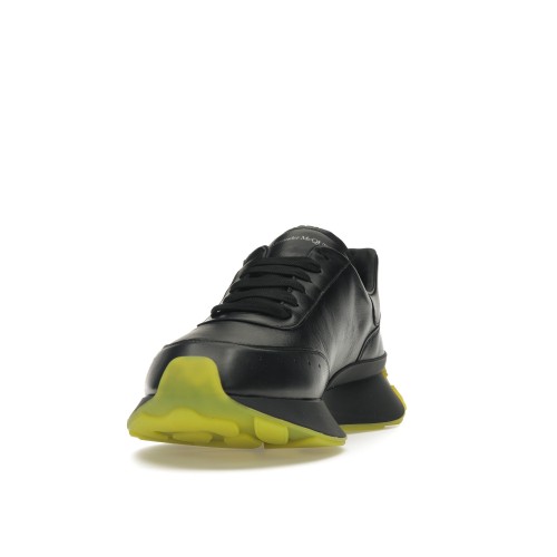 Кроссы Alexander McQueen Sprint Runner Black Yellow - мужская сетка размеров