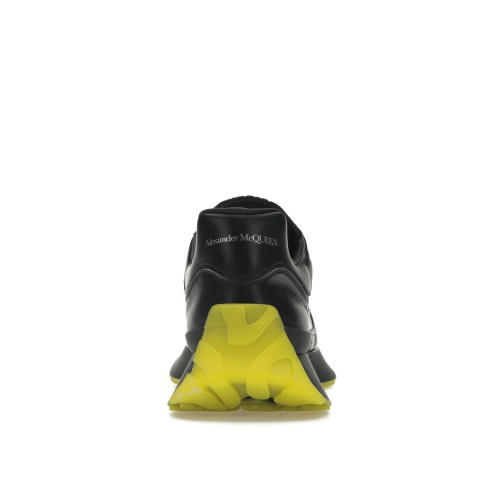 Кроссы Alexander McQueen Sprint Runner Black Yellow - мужская сетка размеров