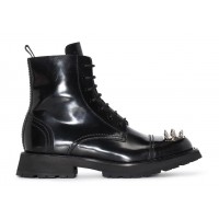 Alexander McQueen Punk Stud Boot Black