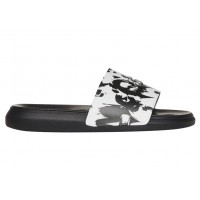 Alexander McQueen Graffiti Pool Slide Black White