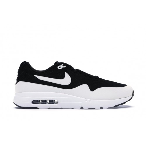 Кроссы Nike Air Max 1 Ultra Moire Black White - мужская сетка размеров