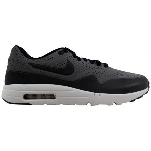 Кроссы Nike Air Max 1 Ultra Moire Dark Grey/Black-Silver - мужская сетка размеров