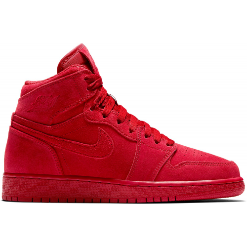 Кроссы Jordan 1 Retro Red Suede (GS) - подростковая сетка размеров
