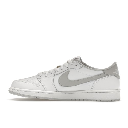 Кроссы Jordan 1 Retro Low White Neutral Grey (2015) - мужская сетка размеров