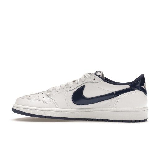 Кроссы Jordan 1 Retro Low Metallic Blue - мужская сетка размеров