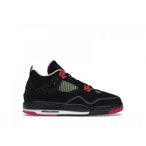 Кроссы Jordan 4 Retro Fuschia (GS) - подростковая сетка размеров