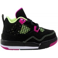 Кроссовки для малыша Jordan 4 Retro Fuchsia Lime Black (TD)