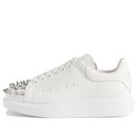 Alexander McQueen Oversized Studded White Silver