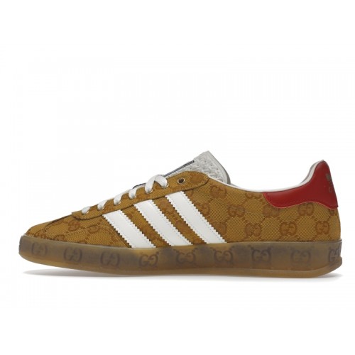 Кроссы adidas Gazelle Gucci Original GG Beige Brown - мужская сетка размеров