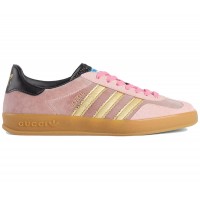 Женские кроссовки adidas x Gucci Gazelle Pink Velvet (W)