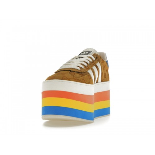 Кроссы adidas x Gucci Gazelle Original GG Multicolor Platform (W) - женская сетка размеров