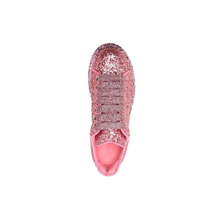 Alexander McQueen Wmns Oversized Sneaker Pink Glitter - женская сетка размеров Alexander McQueen Wmns Oversized Sneaker Pink Glitter - женская сетка размеров