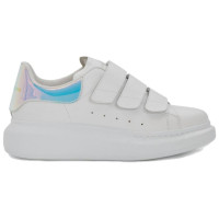 Женские Alexander McQueen Oversized Touch-Strap White Iridescent (W)