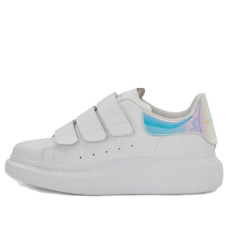 Женские Alexander McQueen Oversized Touch-Strap White Iridescent (W)