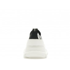Женские кроссовки Alexander McQueen Tread Slick Low Lace Up Canvas Graffiti Black White White (W)