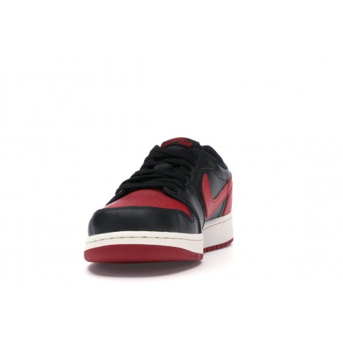 Кроссы Jordan 1 Retro Low Bred (2015) (GS) - подростковая сетка размеров