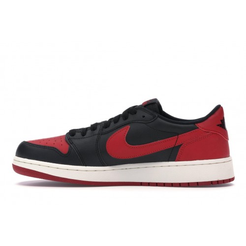 Кроссы Jordan 1 Retro Low Bred (2015) (GS) - подростковая сетка размеров