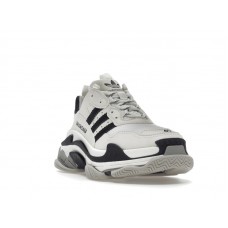 Женские кроссовки Balenciaga x adidas Triple S White Black (W)