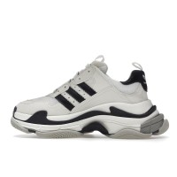 Женские кроссовки Balenciaga x adidas Triple S White Black (W)