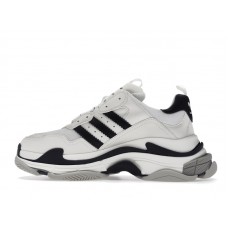 Кроссовки Balenciaga Triple S adidas White Black