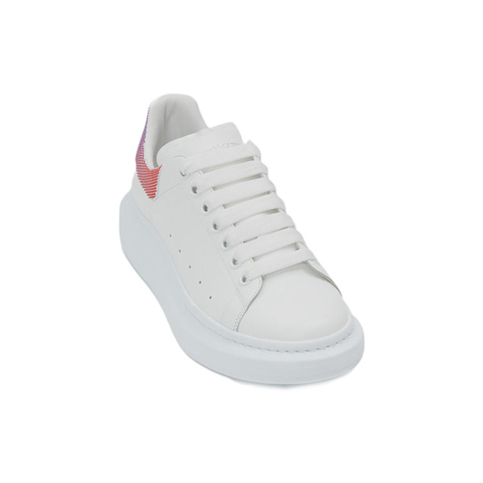 Alexander McQueen Oversized Sneaker White Red Blue - мужская сетка размеров Alexander McQueen Oversized Sneaker White Red Blue - мужская сетка размеров