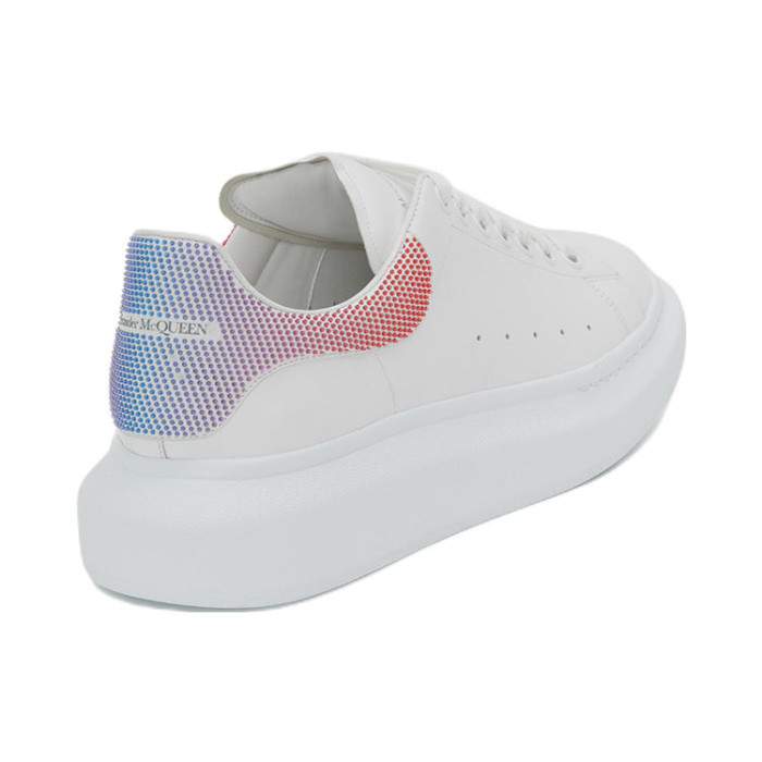 Alexander McQueen Oversized Sneaker White Red Blue - мужская сетка размеров Alexander McQueen Oversized Sneaker White Red Blue - мужская сетка размеров