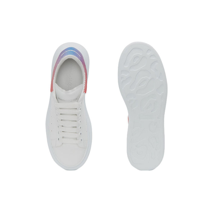 Alexander McQueen Oversized Sneaker White Red Blue - мужская сетка размеров Alexander McQueen Oversized Sneaker White Red Blue - мужская сетка размеров