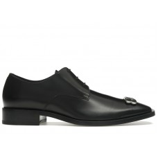 Balenciaga Rim Derby Shoes Black Leather