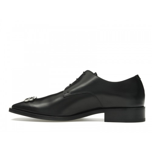 Balenciaga Rim Derby Shoes Black Leather - мужская сетка размеров