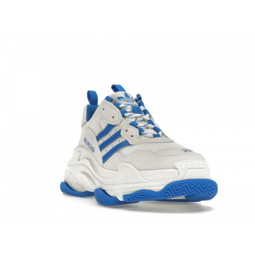 Balenciaga x adidas Triple S White Blue (W) - женская сетка размеров
